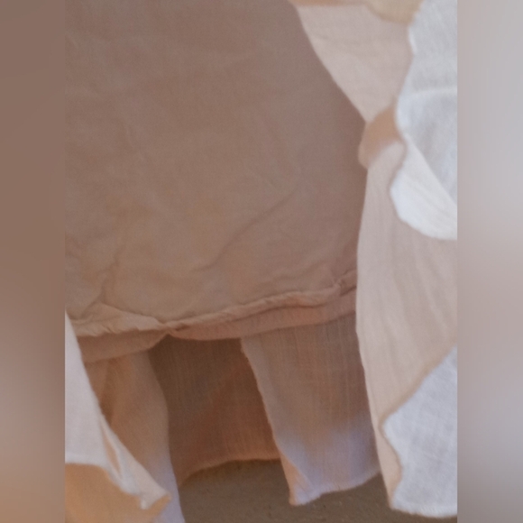 Akkaa Tennis Prep Linen Blend Lightweight Coastal Nautical Flowy A-Line Dress - Picture 6 of 7